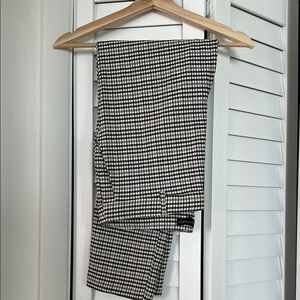 Jules & Leopold Black Brown and White Plaid Pants